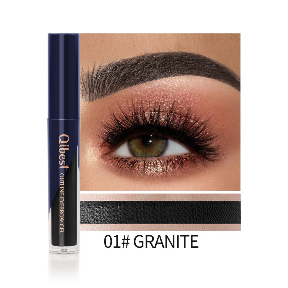 QIBEST Eyebrow Gel Waterproof Natural Eyebrow Cream Eyebrow Pencil Dye Tint Shadow Long Lasting Cosmetic Eyebrow Enhancer Makeup