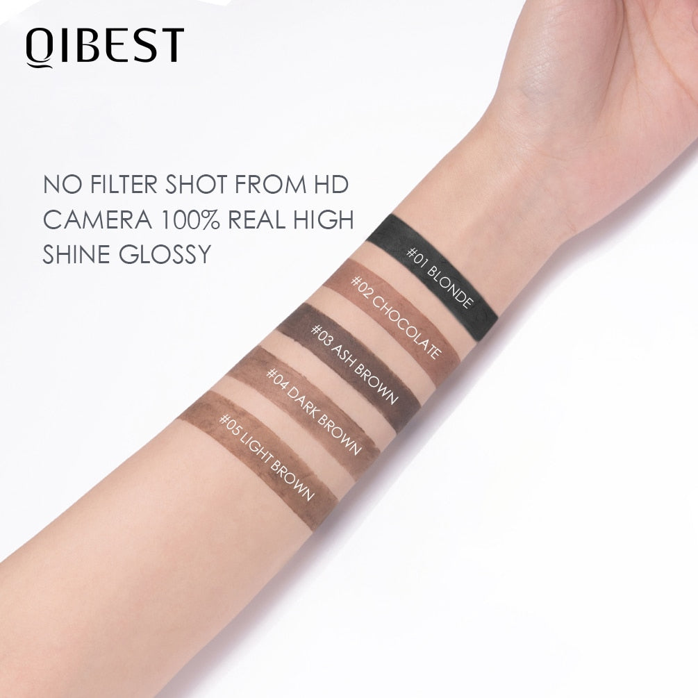 QIBEST Eyebrow Gel Waterproof Natural Eyebrow Cream Eyebrow Pencil Dye Tint Shadow Long Lasting Cosmetic Eyebrow Enhancer Makeup