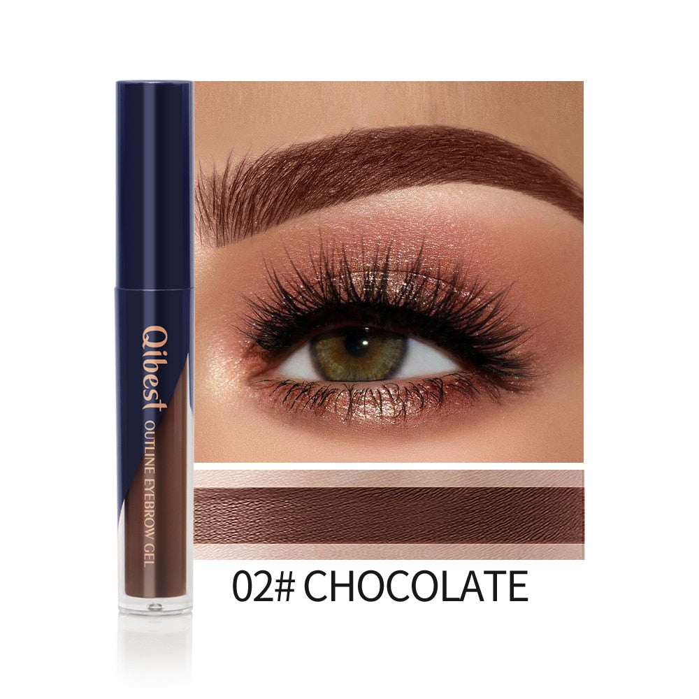 QIBEST Eyebrow Gel Waterproof Natural Eyebrow Cream Eyebrow Pencil Dye Tint Shadow Long Lasting Cosmetic Eyebrow Enhancer Makeup