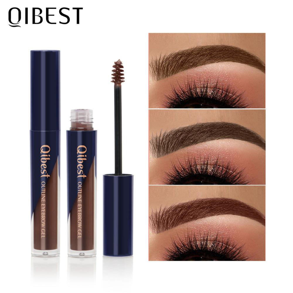 QIBEST Eyebrow Gel Waterproof Natural Eyebrow Cream Eyebrow Pencil Dye Tint Shadow Long Lasting Cosmetic Eyebrow Enhancer Makeup