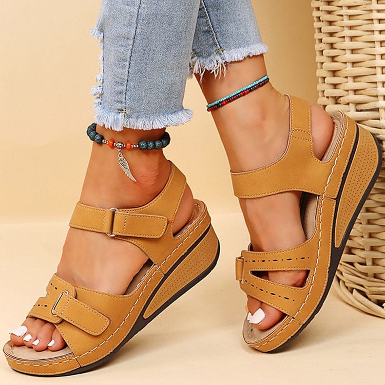 Women Sandals Heels Summer Sandals With Wedge Elegant Heeled Shoes For Women Platform Sandalias Mujer Lightweight Wedges Shoes