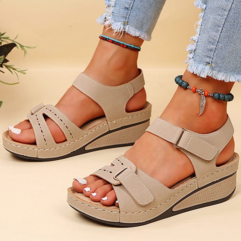 Women Sandals Heels Summer Sandals With Wedge Elegant Heeled Shoes For Women Platform Sandalias Mujer Lightweight Wedges Shoes