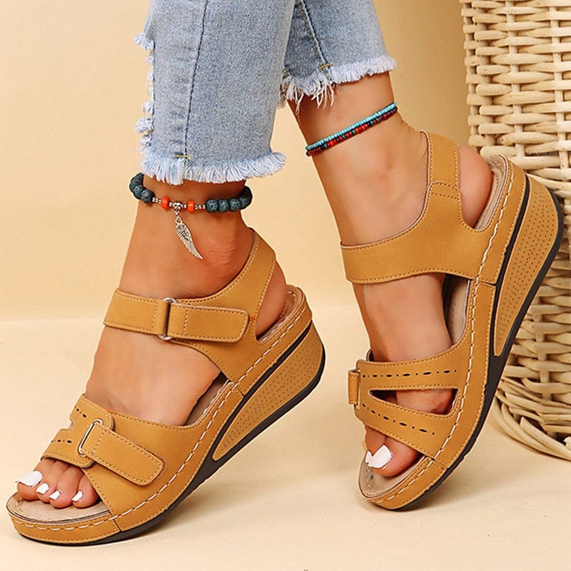 Women Sandals Heels Summer Sandals With Wedge Elegant Heeled Shoes For Women Platform Sandalias Mujer Lightweight Wedges Shoes