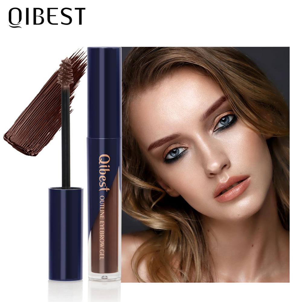 QIBEST Eyebrow Gel Waterproof Natural Eyebrow Cream Eyebrow Pencil Dye Tint Shadow Long Lasting Cosmetic Eyebrow Enhancer Makeup