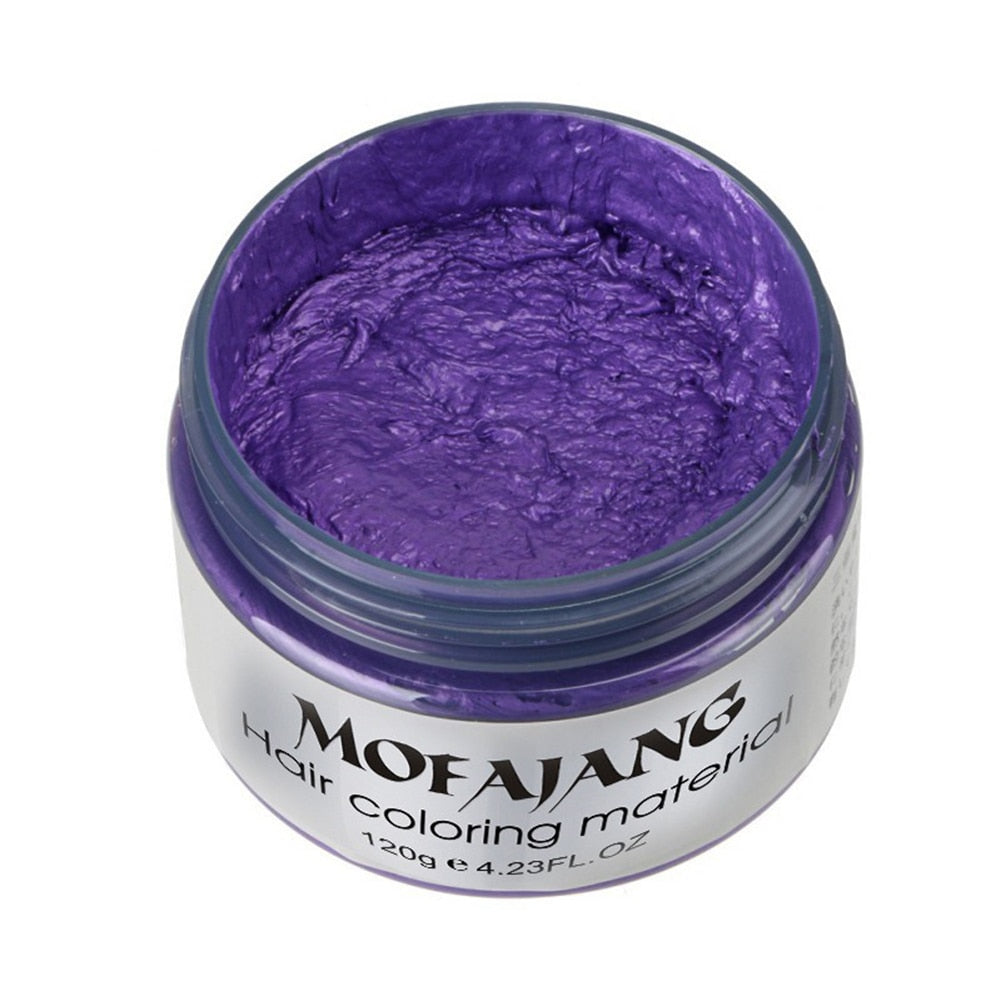 120g Unisex Temporary Hair Dye Wax Long Lasting Coloring Gel Cream Styling Mud Temporary  Long Lasting  Easy to Wash  Not Greasy