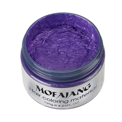 120g Unisex Temporary Hair Dye Wax Long Lasting Coloring Gel Cream Styling Mud Temporary  Long Lasting  Easy to Wash  Not Greasy