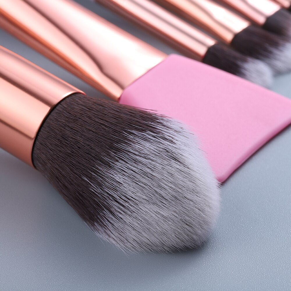 FLD 12/8/5pcs Eye Lip Makeup Brushes Set Eyebrow Comb Eyelash Sponge Eyeshadow Silicone Face Mask Edge Control Brush Cosmetics