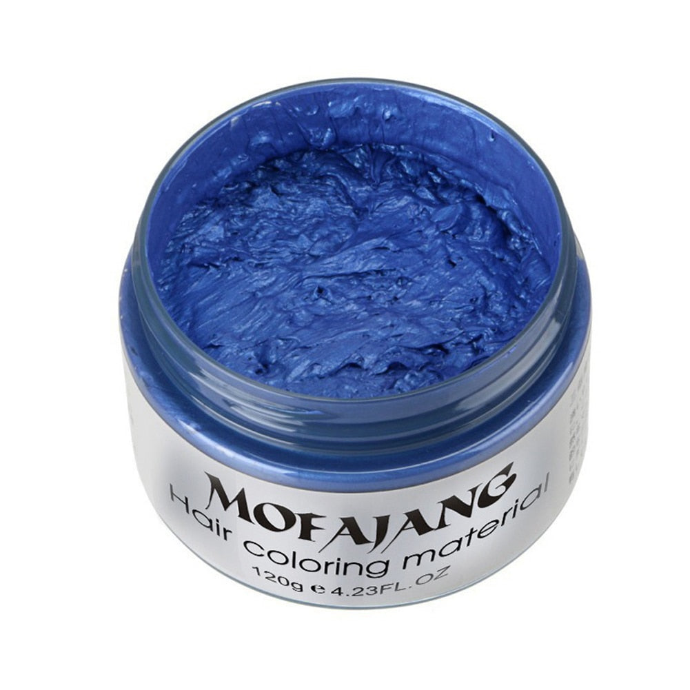 120g Unisex Temporary Hair Dye Wax Long Lasting Coloring Gel Cream Styling Mud Temporary  Long Lasting  Easy to Wash  Not Greasy