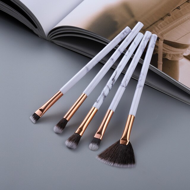 FLD 12/8/5pcs Eye Lip Makeup Brushes Set Eyebrow Comb Eyelash Sponge Eyeshadow Silicone Face Mask Edge Control Brush Cosmetics