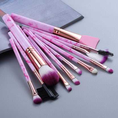 FLD 12/8/5pcs Eye Lip Makeup Brushes Set Eyebrow Comb Eyelash Sponge Eyeshadow Silicone Face Mask Edge Control Brush Cosmetics