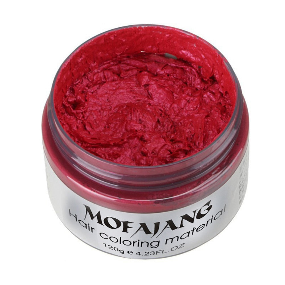 120g Unisex Temporary Hair Dye Wax Long Lasting Coloring Gel Cream Styling Mud Temporary  Long Lasting  Easy to Wash  Not Greasy
