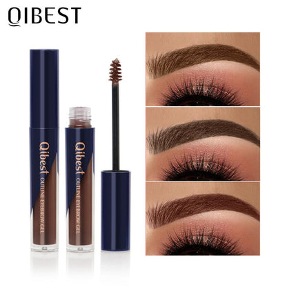 QIBEST Eyebrow Gel Waterproof Natural Eyebrow Cream Eyebrow Pencil Dye Tint Shadow Long Lasting Cosmetic Eyebrow Enhancer Makeup