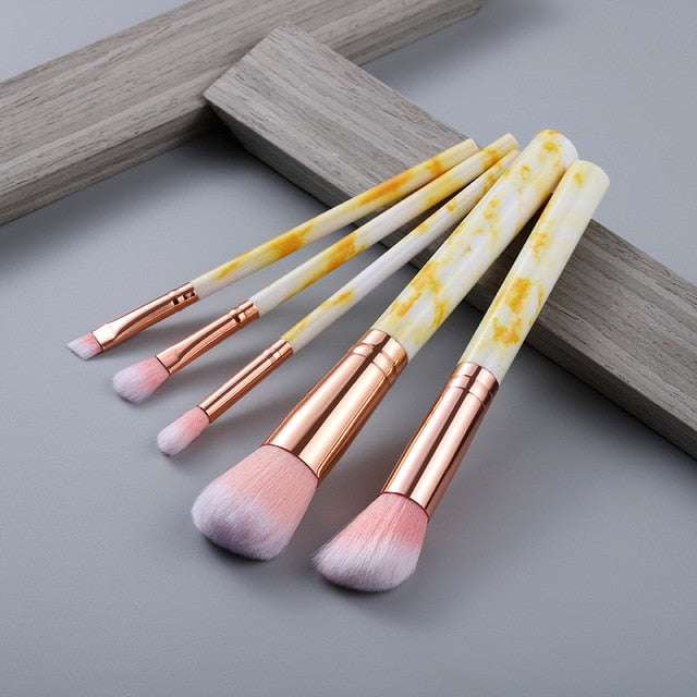 FLD 12/8/5pcs Eye Lip Makeup Brushes Set Eyebrow Comb Eyelash Sponge Eyeshadow Silicone Face Mask Edge Control Brush Cosmetics
