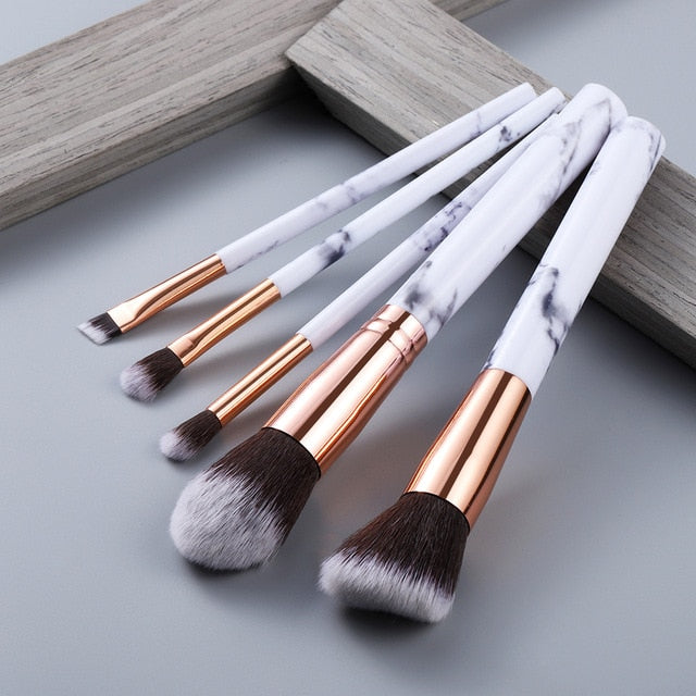 FLD 12/8/5pcs Eye Lip Makeup Brushes Set Eyebrow Comb Eyelash Sponge Eyeshadow Silicone Face Mask Edge Control Brush Cosmetics