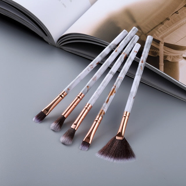FLD 12/8/5pcs Eye Lip Makeup Brushes Set Eyebrow Comb Eyelash Sponge Eyeshadow Silicone Face Mask Edge Control Brush Cosmetics