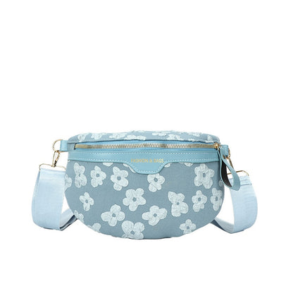 Commuter Fanny Pack Leisure Oxford Waist Bags for Ladies Students Shoulder Crossbody Chest Bags All-match Pouch Bags for Women
