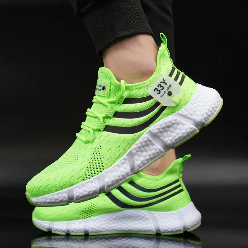 Women Sneakers 2024 New Mesh Breathable White Running Platform Shoes Comfortable Outdoor Sports Men Brand Shoes Tenis Masculino