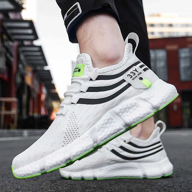 Women Sneakers 2024 New Mesh Breathable White Running Platform Shoes Comfortable Outdoor Sports Men Brand Shoes Tenis Masculino